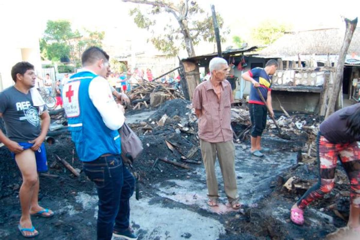 Se incineró vivienda en el barrio El Carmen de Sampués