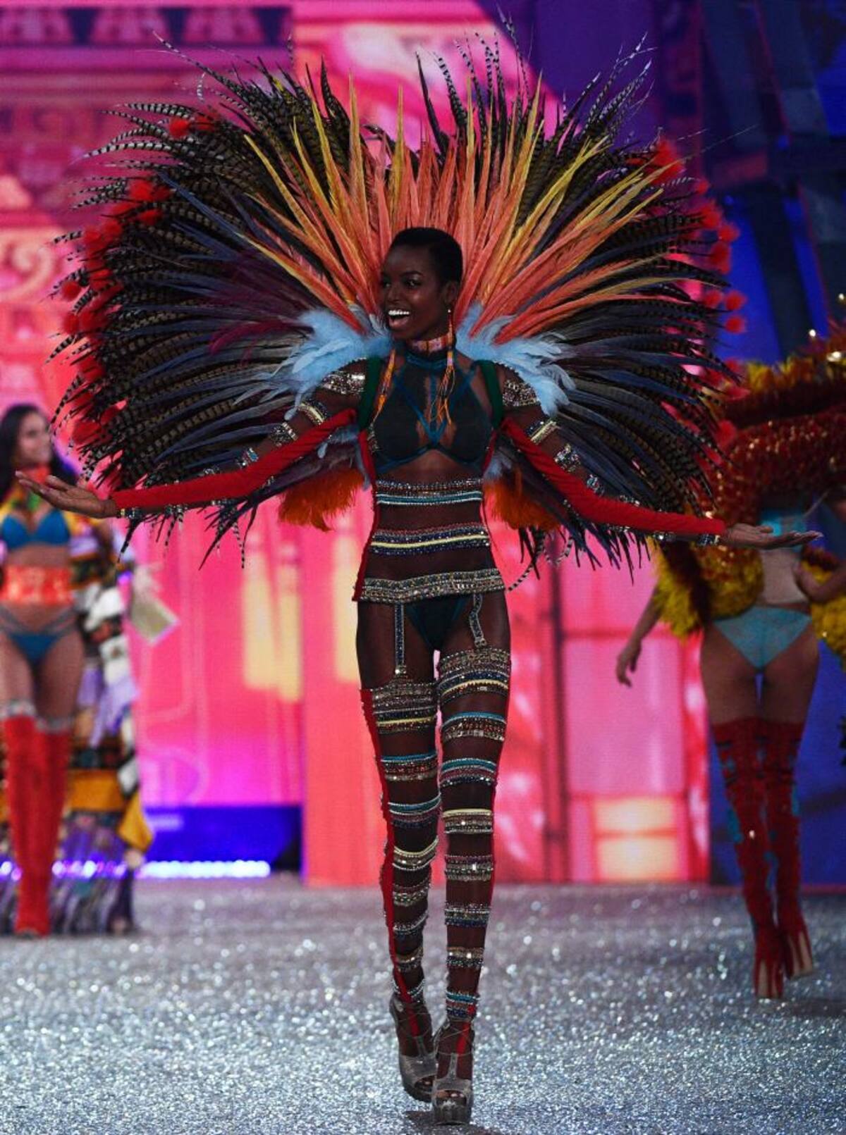 La modelo Maria Borges. AFP