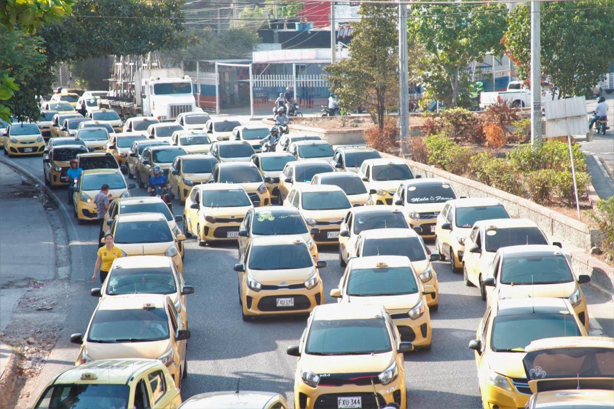 Prepárese para los trancones: así será la protesta de los taxistas este miércoles