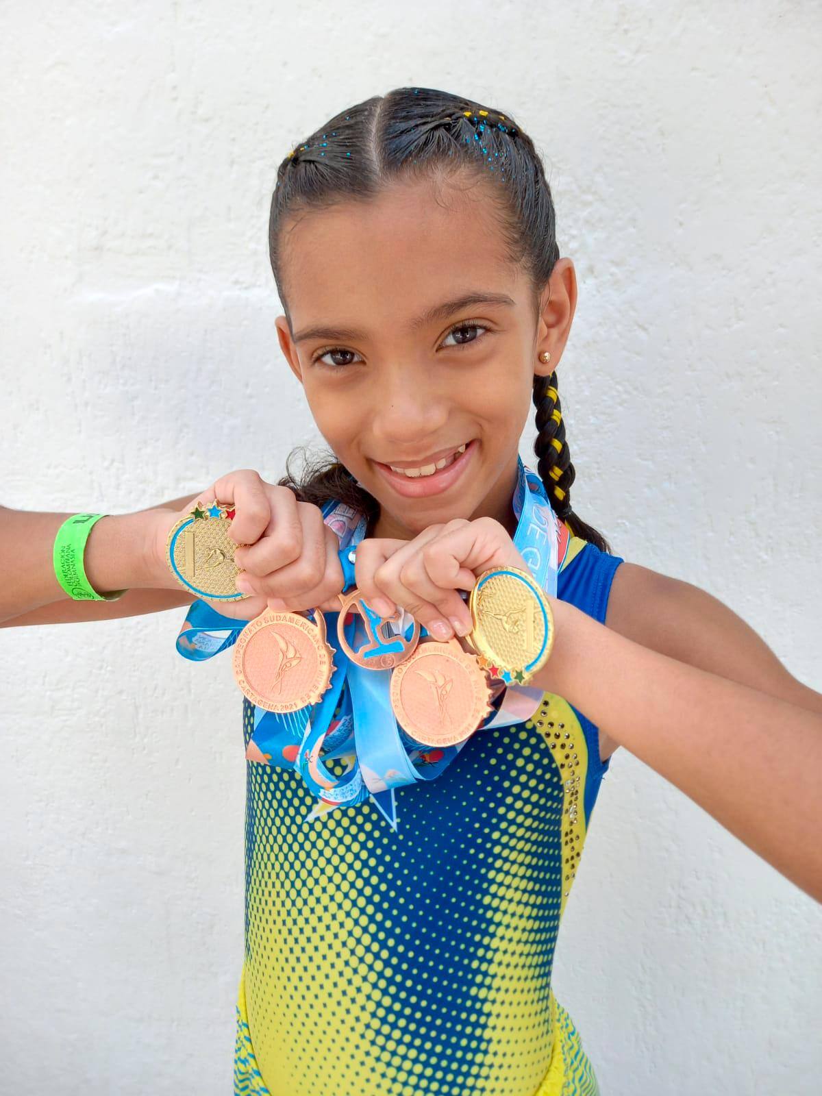 Linda Martínez Beltrán, gimnasta destacada. //Cortesía