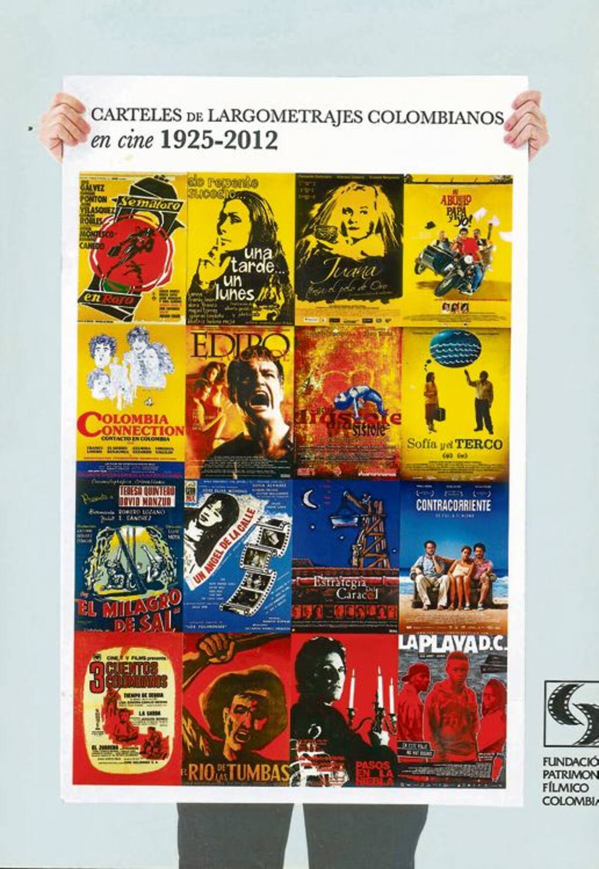 Portada del libro que recoge 87 años de carteles de cine de Colombia.