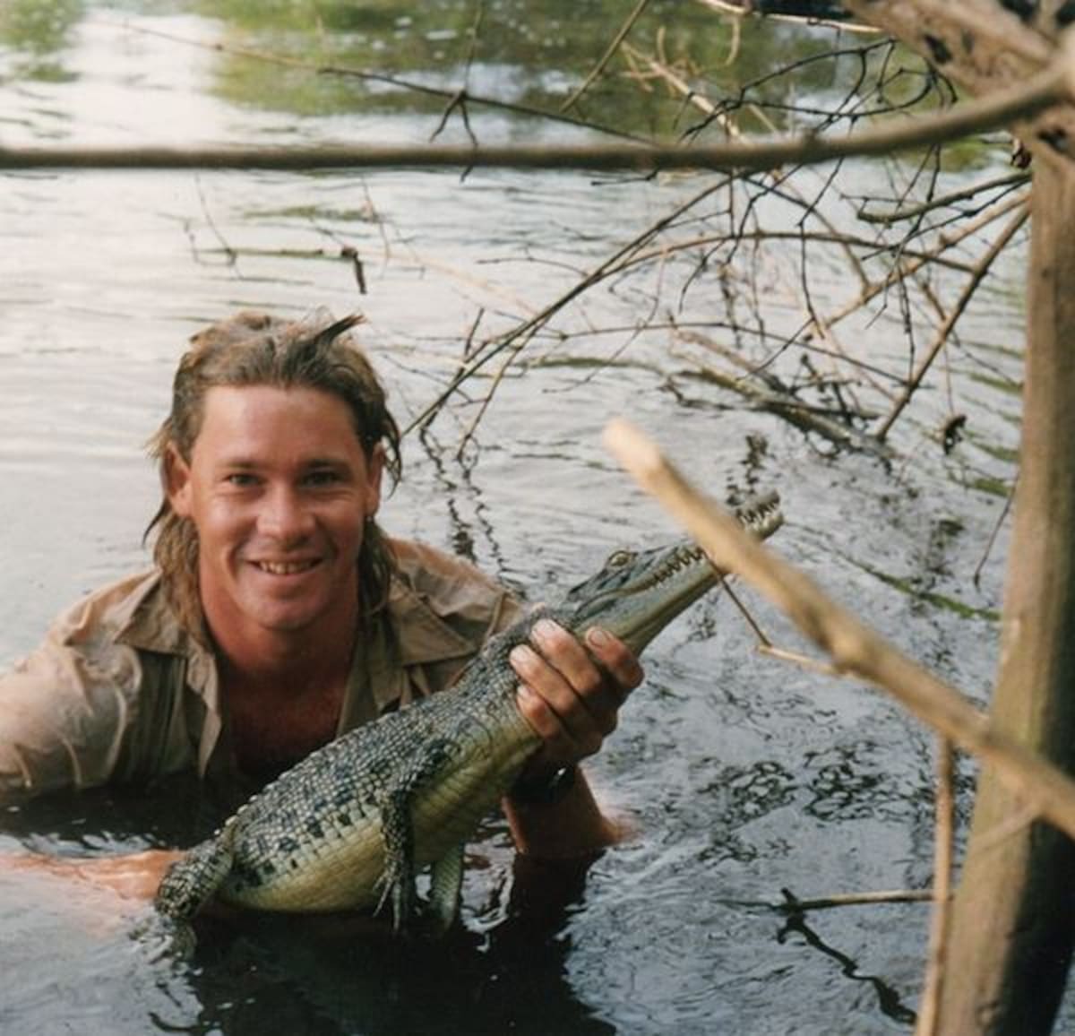 Steve Irwin, el cazador de cocodrilos. INSTAGRAM @bindisueirwin
