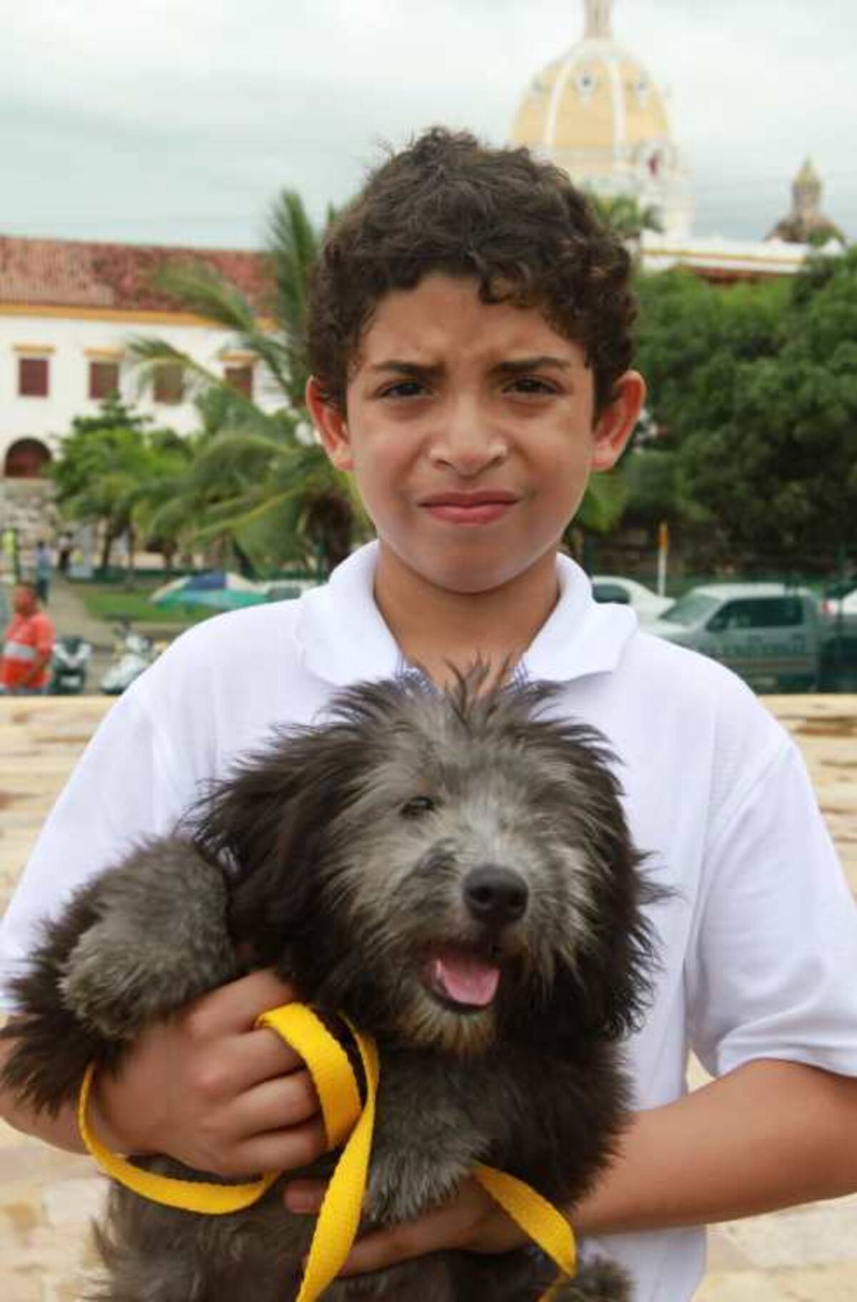 Guillermo Ricaurte, con Bella.
