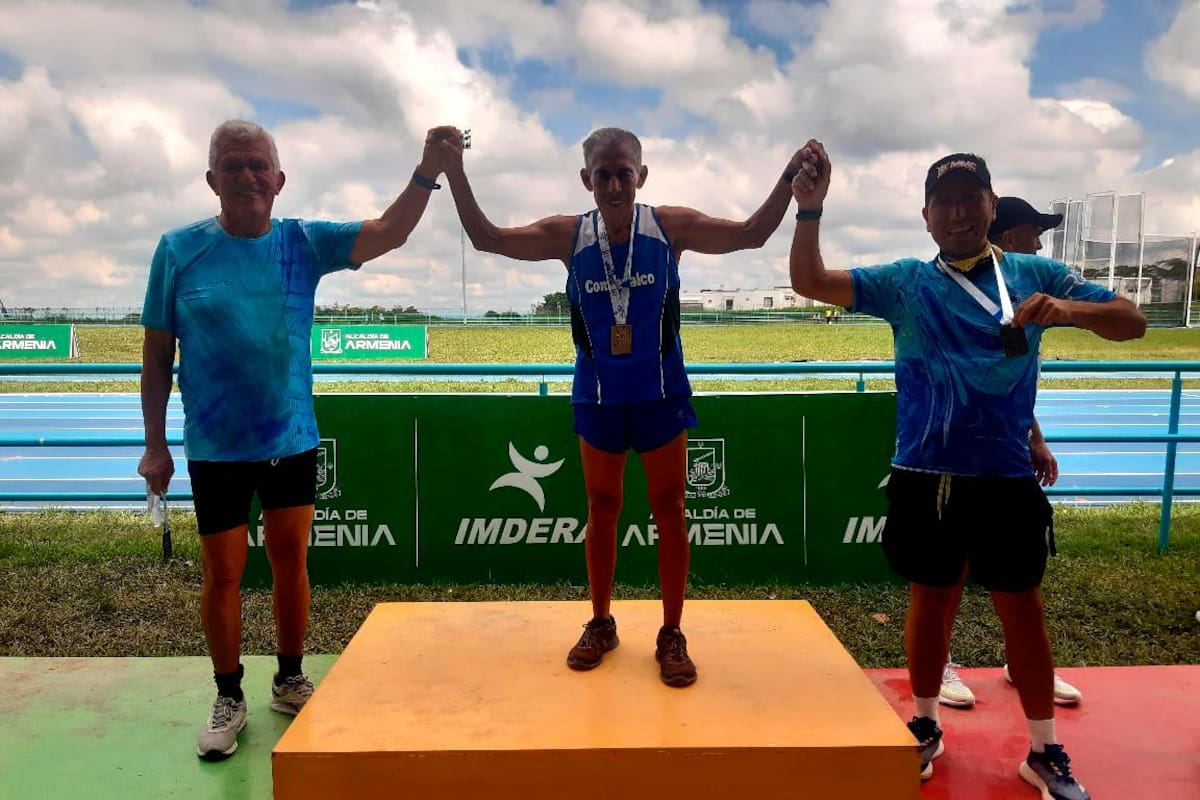 Arcadio Martínez se cuelga cinco medallas en Nacional de Atletismo en Armenia