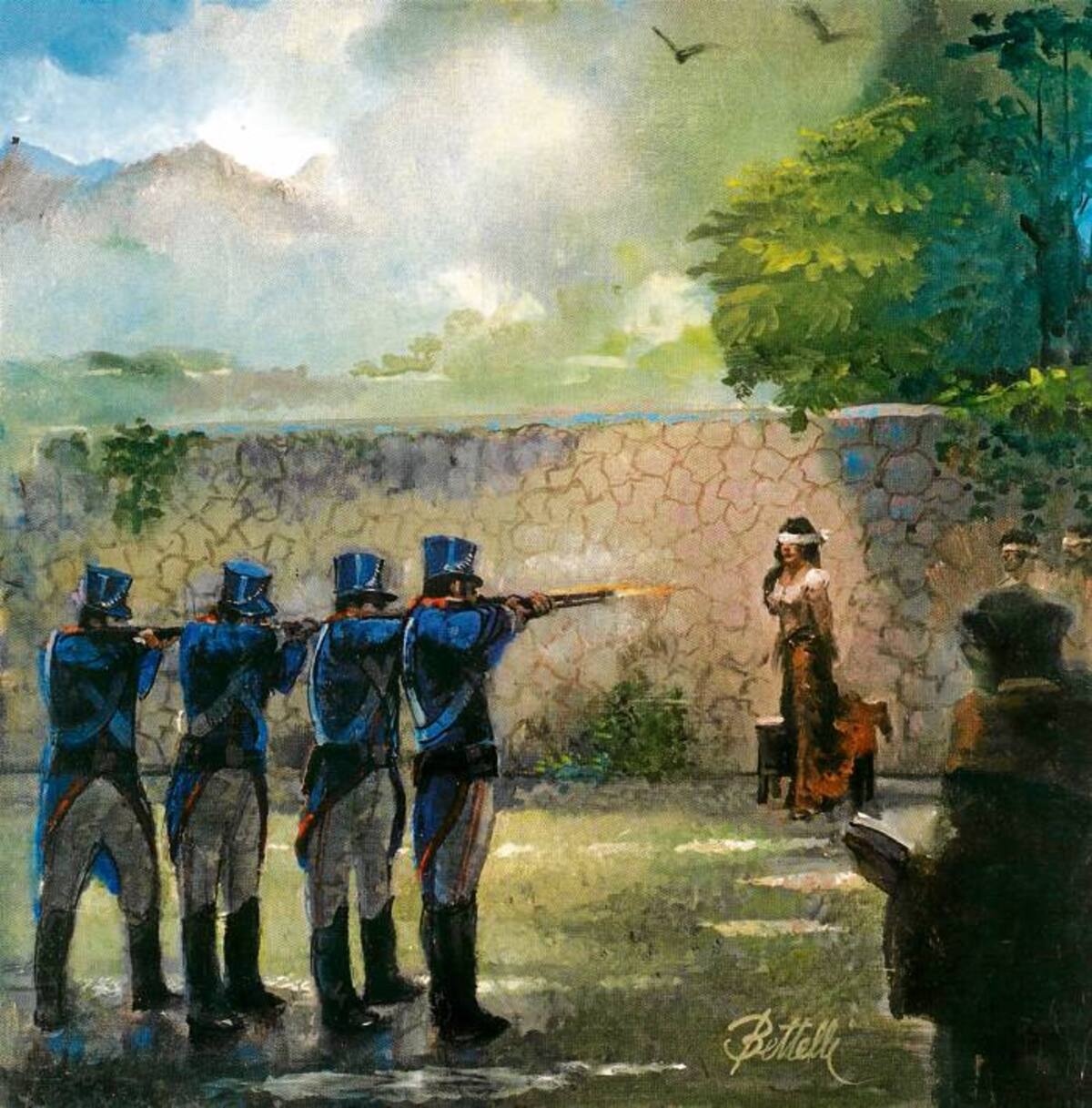 El fusilamiento de Policarpa Salavarrieta, de Gastón Bettelli.