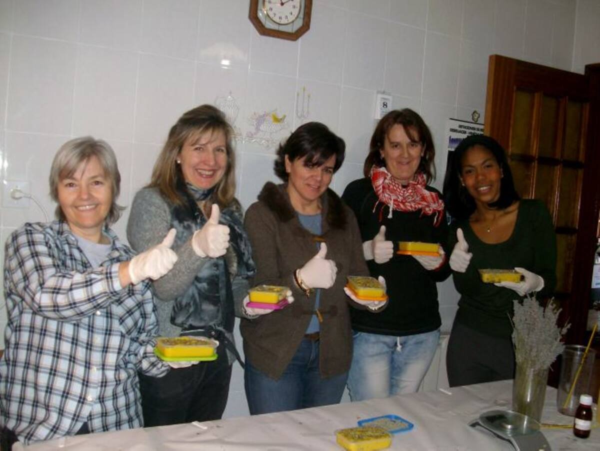 Durante los talleres. CORTESÍA