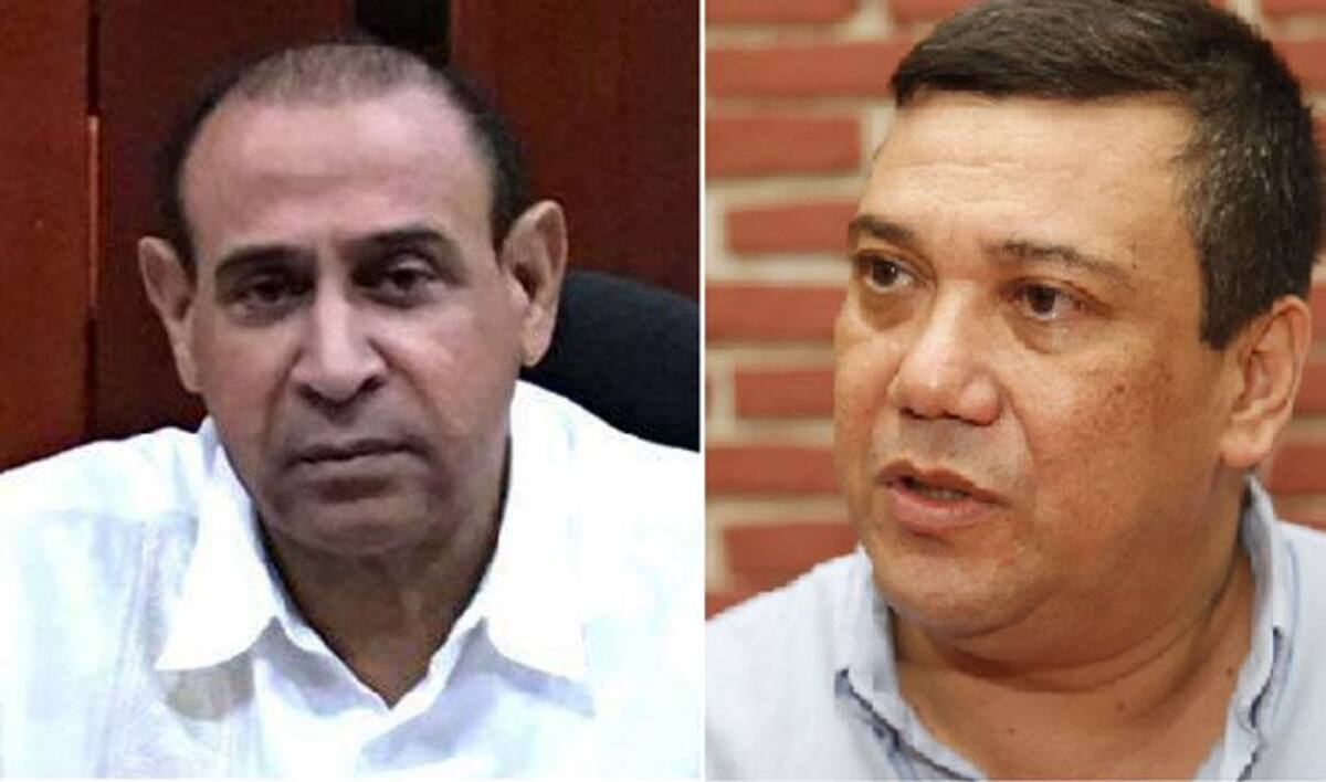 Lewis Montero y Javier Curi, presidente entrante y saliente del Concejo. Archivo