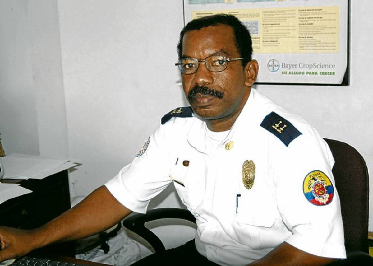 Teniente Aníbal Guerrero Torres, comandante operativo del Cuerpo de Bomberos.