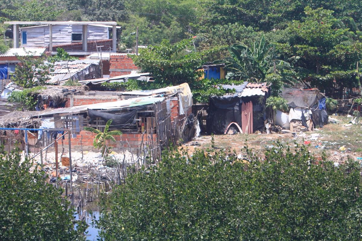 La pobreza que se esconde en las faldas del viaducto de La Boquilla