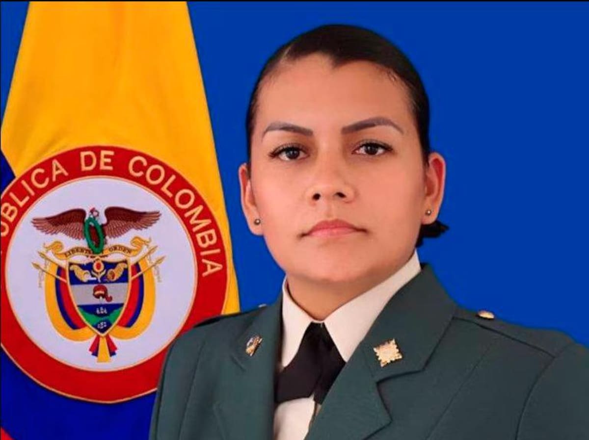 La sargento Karina Ramírez.//Cortesía
