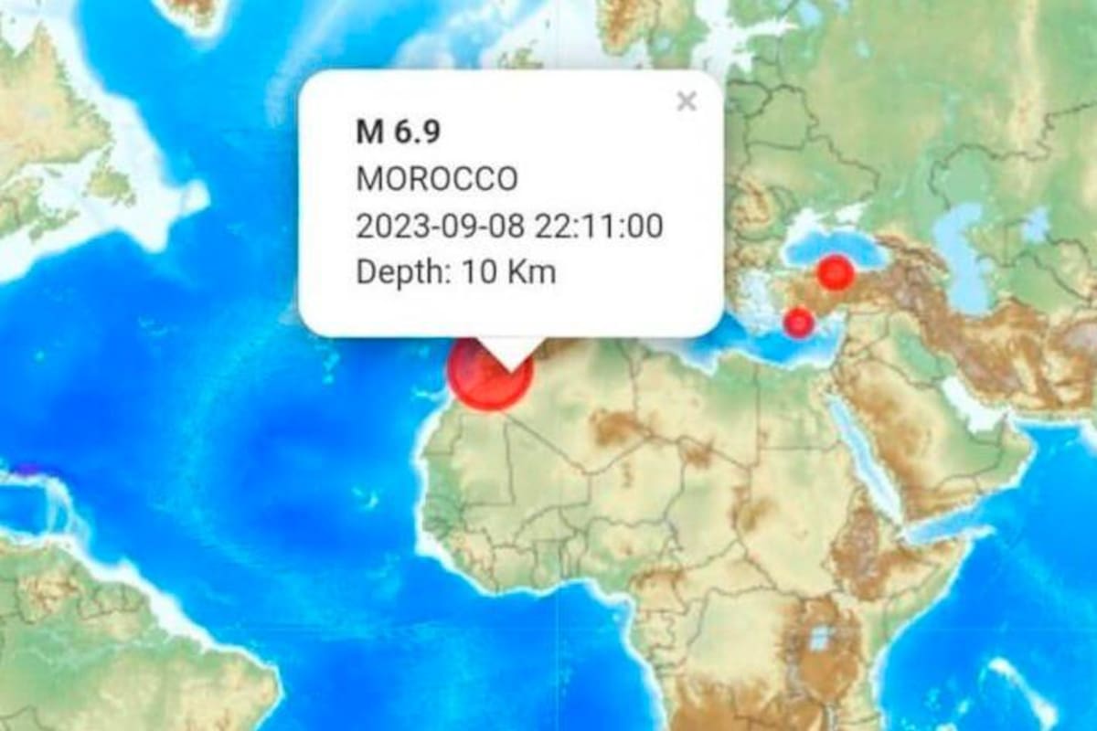 Un sismo de magnitud 6,8 sacudió la región de Marrakech