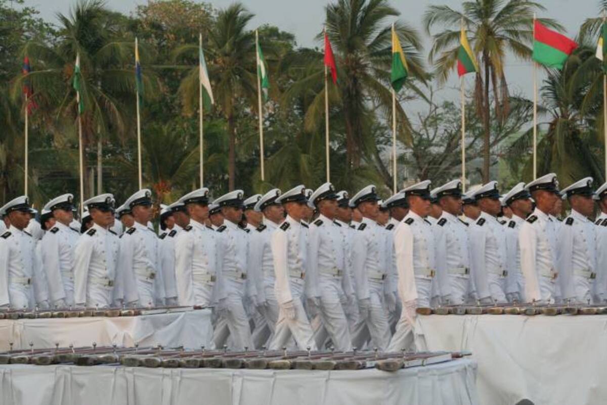 Este viernes juran bandera 136 nuevos cadetes de la Armada Nacional. Cortesía