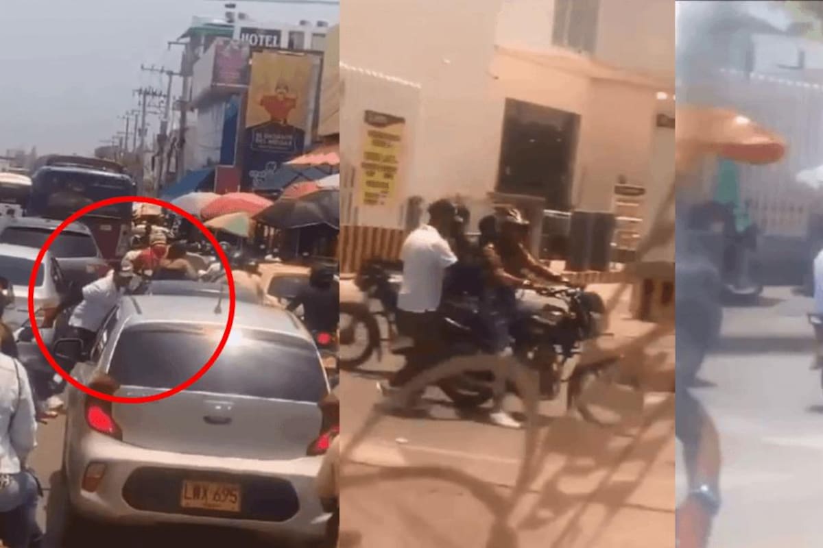 Atraco por la ventana: video muestra asalto en pleno semáforo de Bazurto