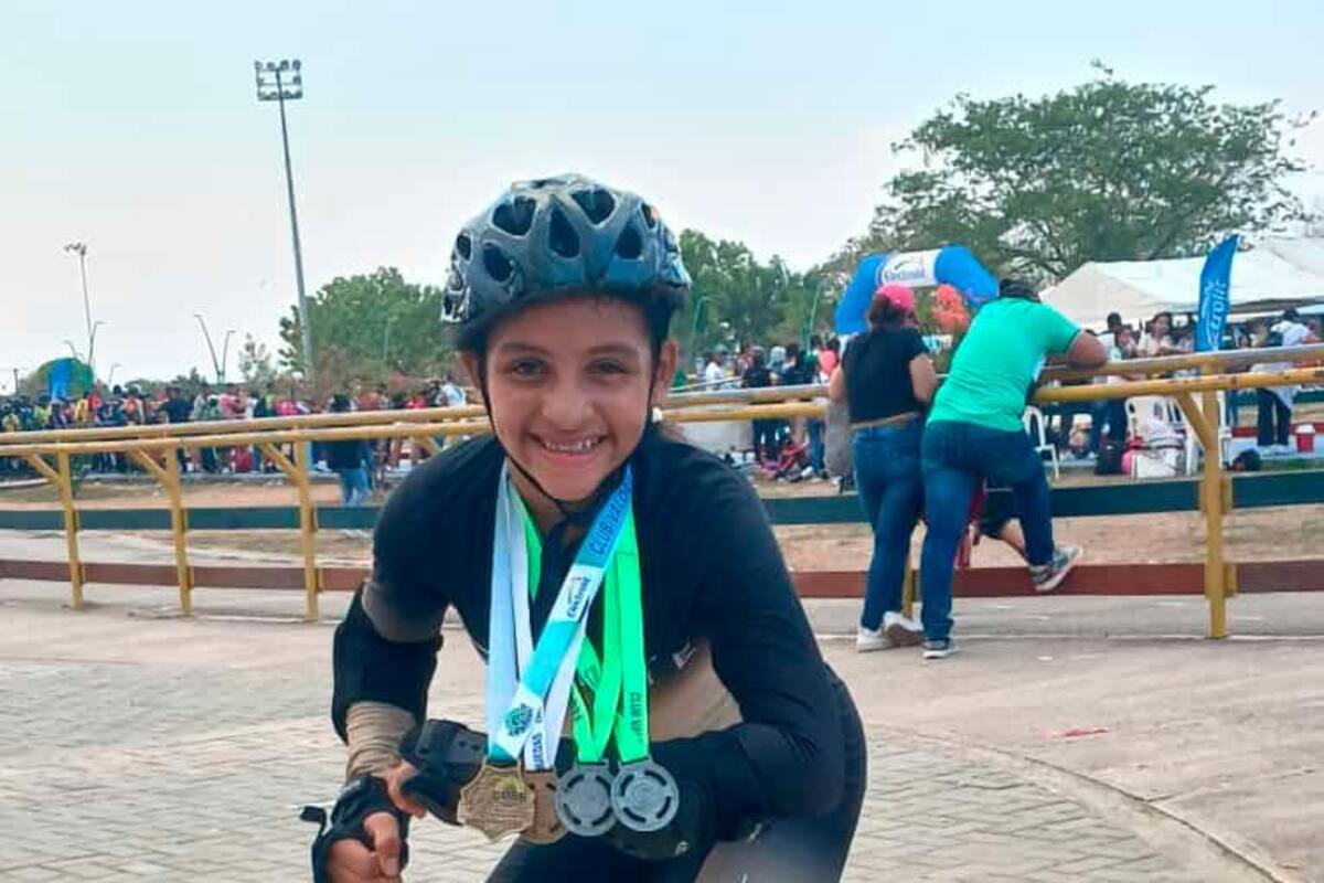 Brittany Amado Lara ya muestra buenos resultados en el patinaje