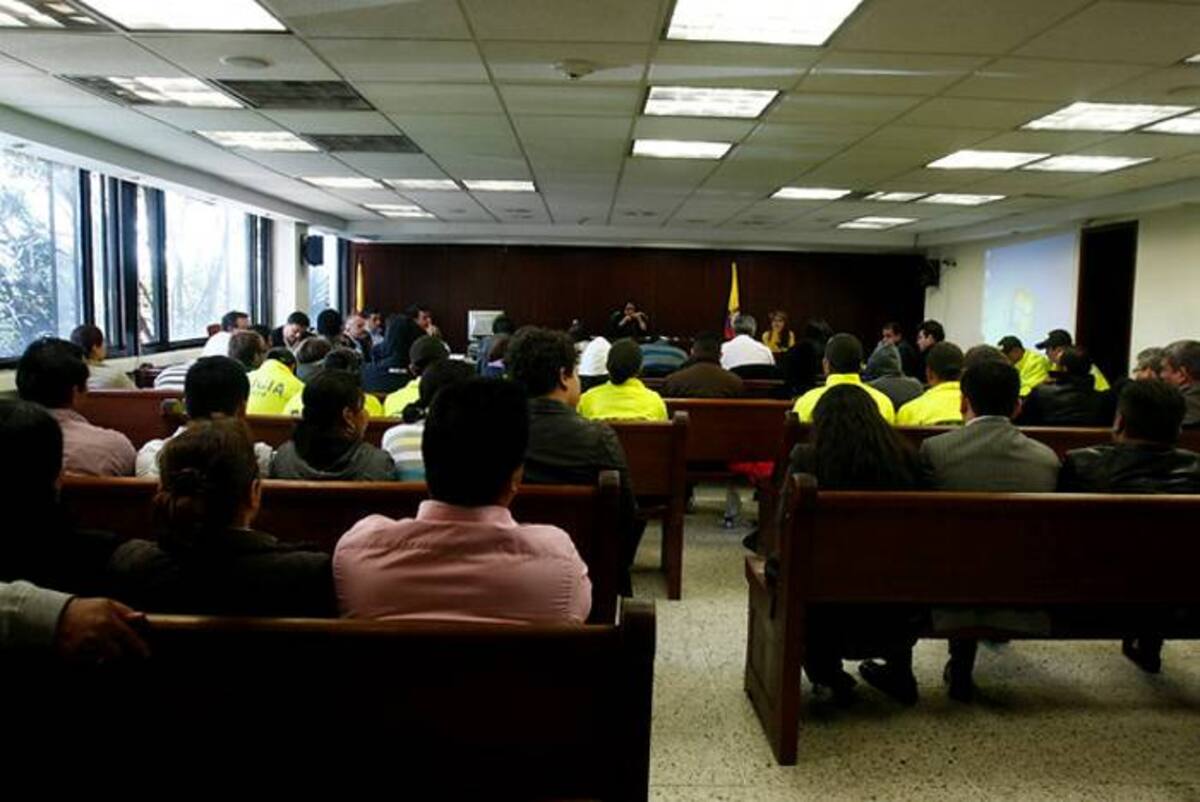 Audiencia de los implicados en el desfalco a la Dian. COLPRENSA