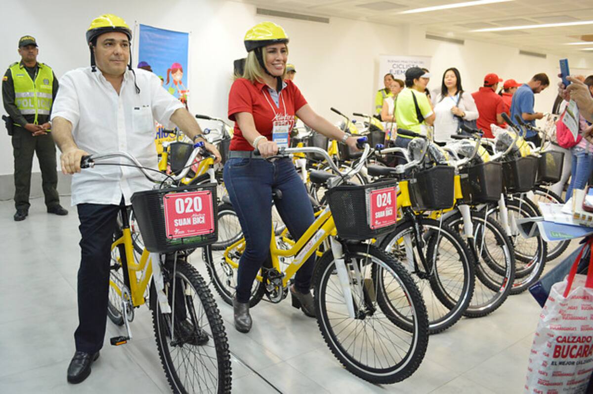 “Atlántico en Bici” y “Bici Chicos al Colegio”. COLPRENSA