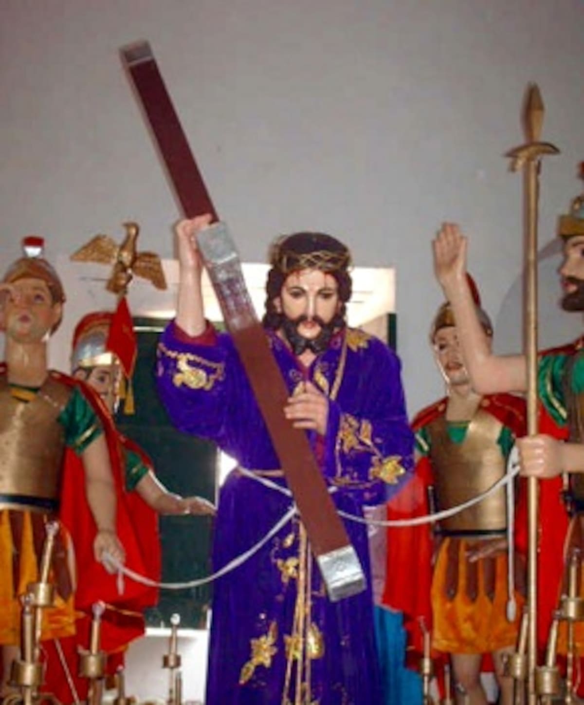 Representación del Paso Grande con Jesucristo.