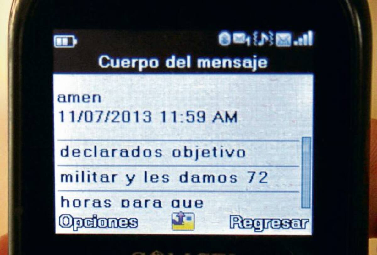 Los mensajes de texto amenazantes fueron enviados a celulares de varios docentes. EL UNIVERSAL