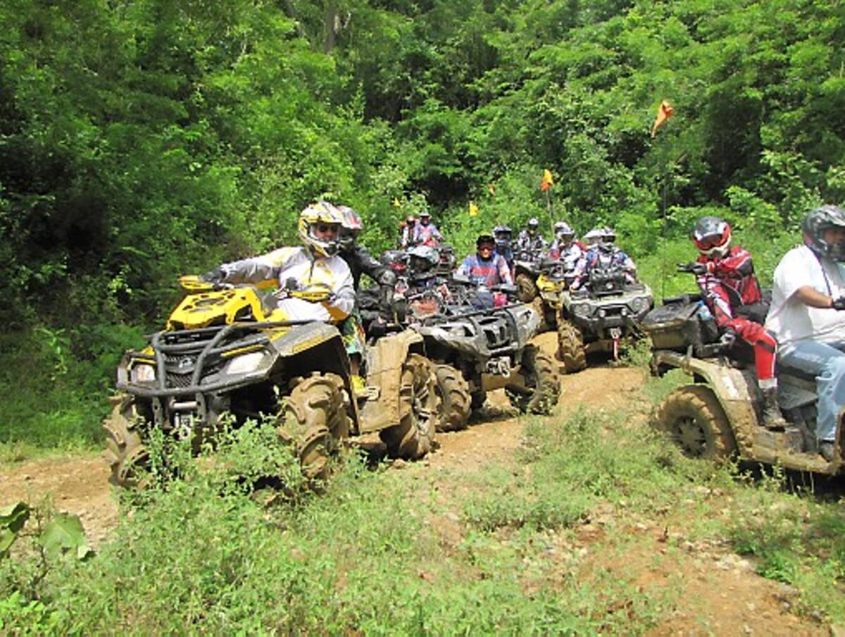 Fue un verdadero espectáculo de las cuatrimotos, en un rally que sirvió para constatar la seguridad que hay en los Montes de María. SAMUEL ÁLVAREZ /El Universal /