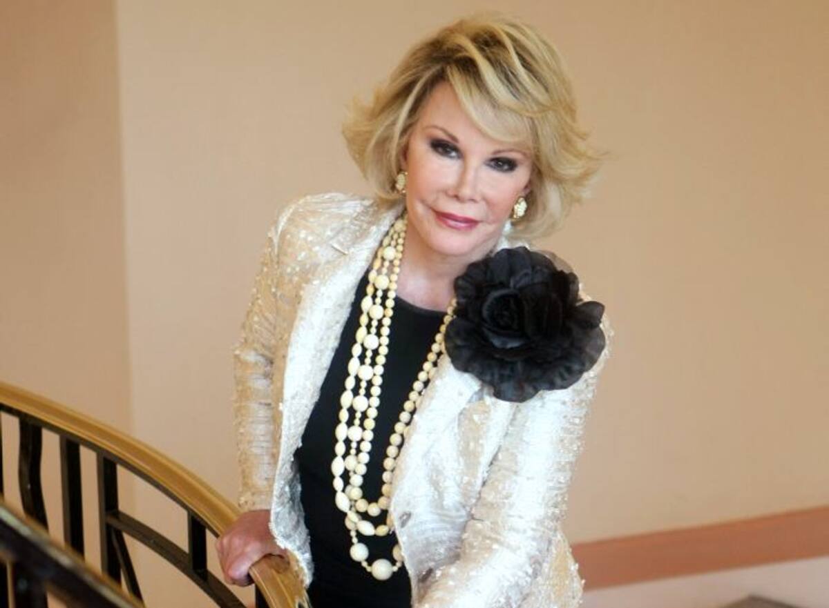 Joan Rivers. AP LIONEL CIRONNEAU