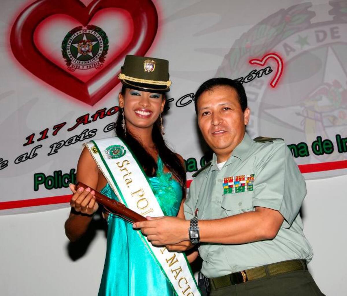 Durante el concurso en 2008, Sindy Miranda Rodríguez fue elegida como Reina de la Policía. Oscar Diaz Acosta /Archivo - El Universal