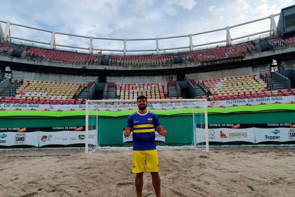 Sergio Vélez, el mejor arquero del Mundial de Fútbol de Arena