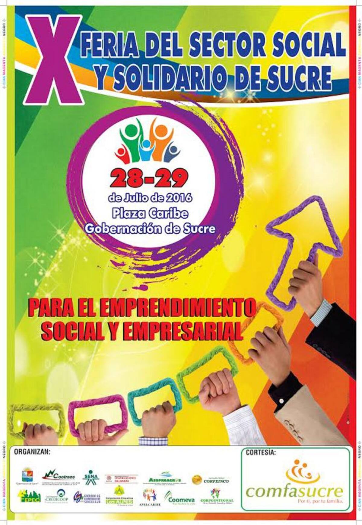 Afiche promocional Feria del Sector Solidario. CORTESÍA