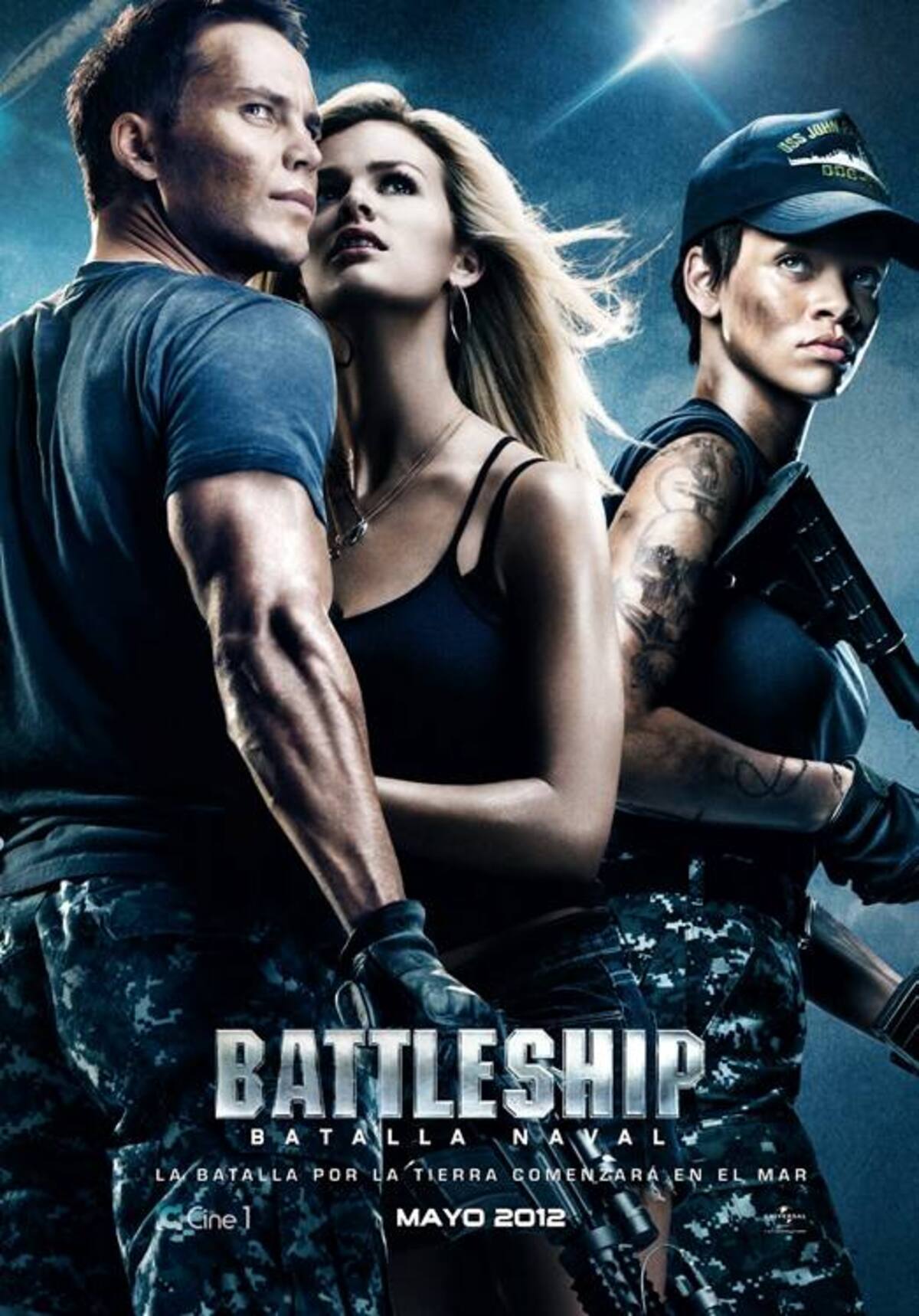 Taylor Kitsch, Brooklyn Decker y Rihanna hacen parte del elenco de esta superproducción.