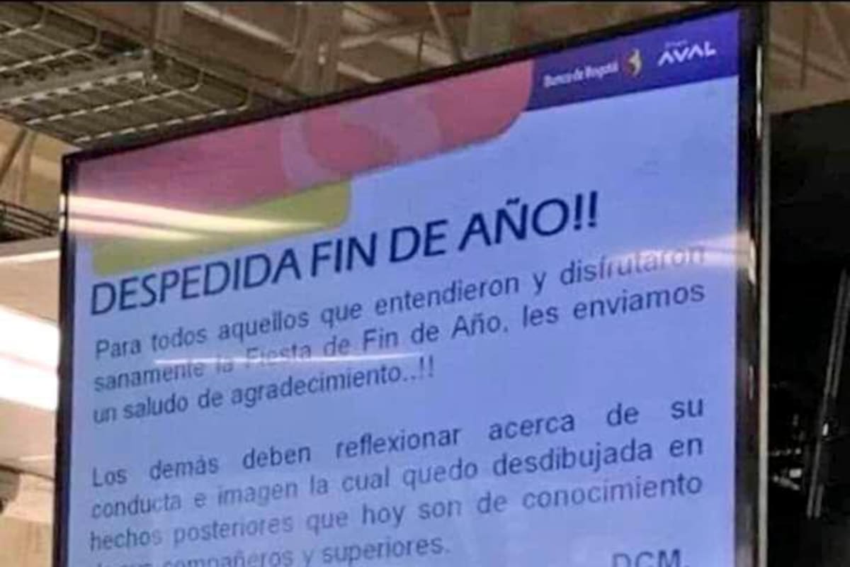 ¿Es real? Banco regaña a empleados por fiesta de fin de año y se hace viral