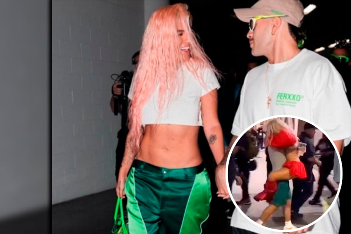 Video: derroche de amor entre Karol G y Feid, así se les vio en California