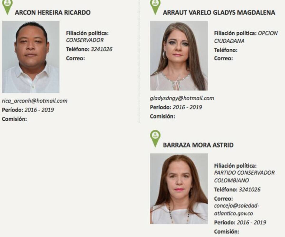 Concejales investigados.