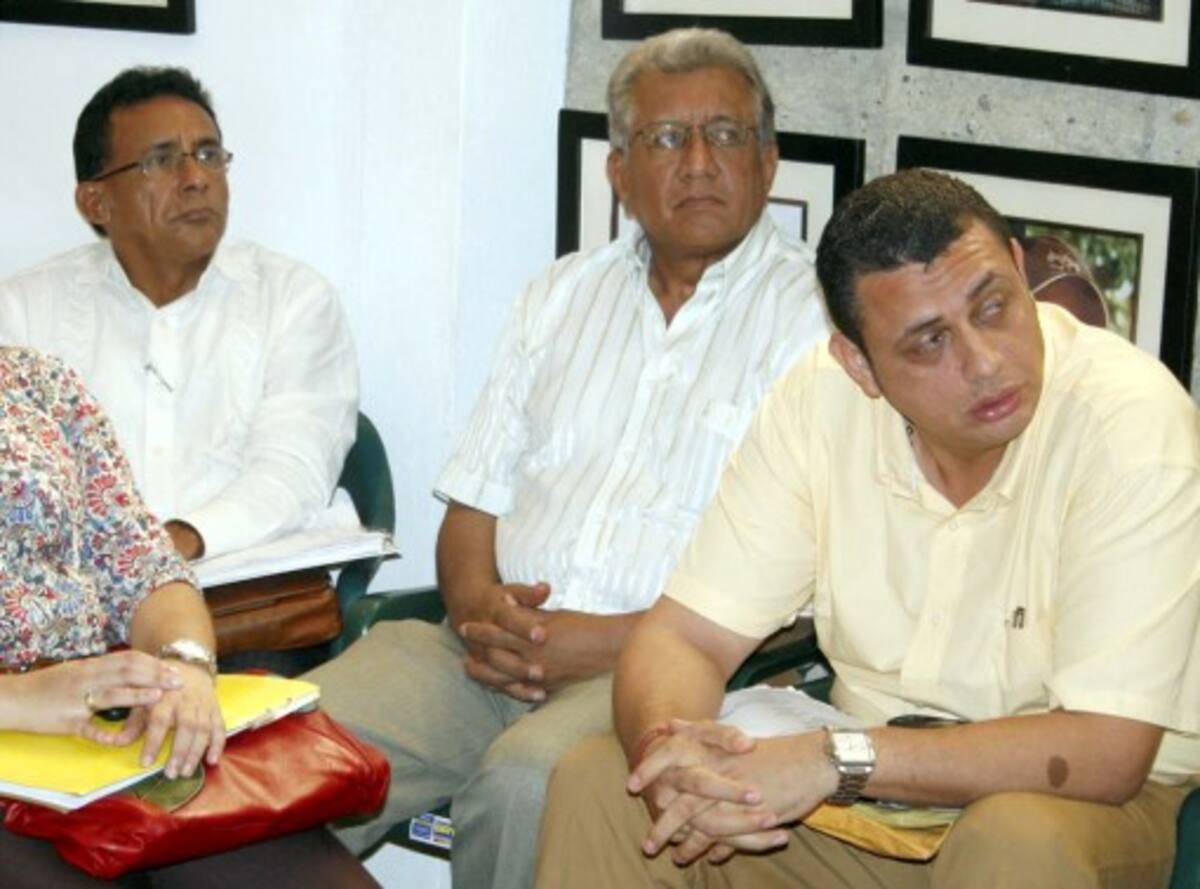 Los miembros del Tribunal de Garantías Electorales.