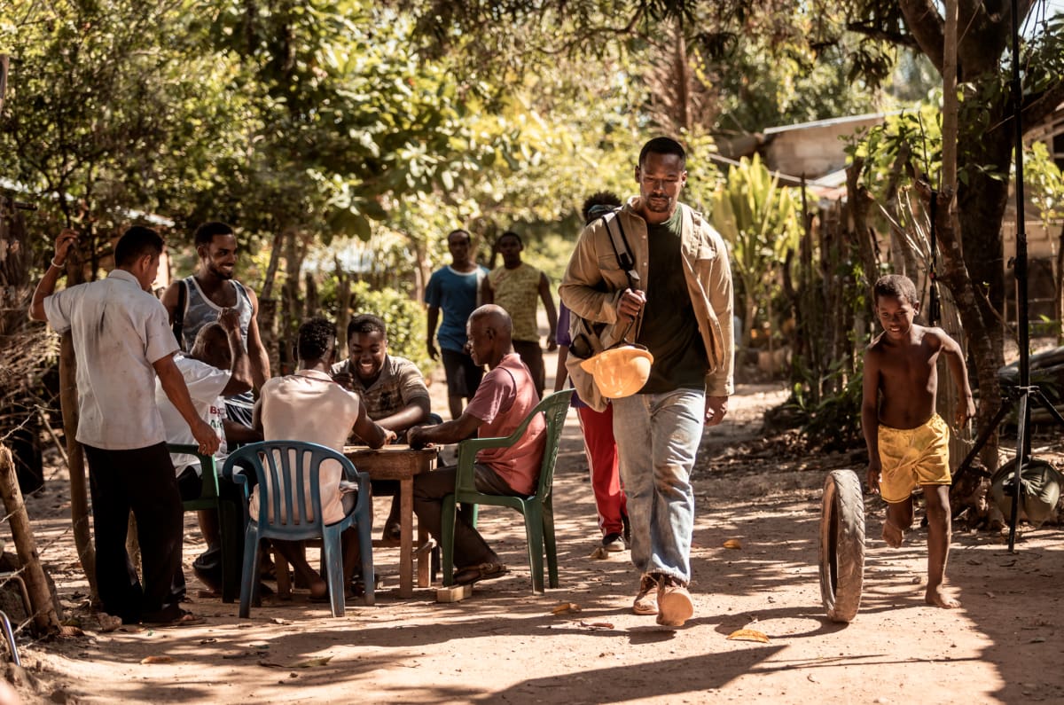 Durante el rodaje de la película. //Foto: Colprensa.