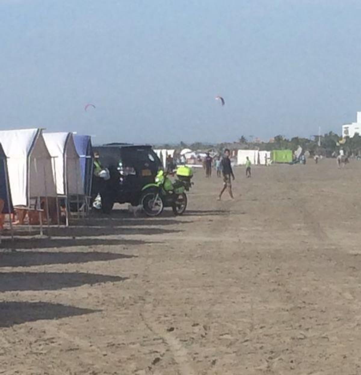 Se observa que las autoridades están en el lugar. CORTESÍA