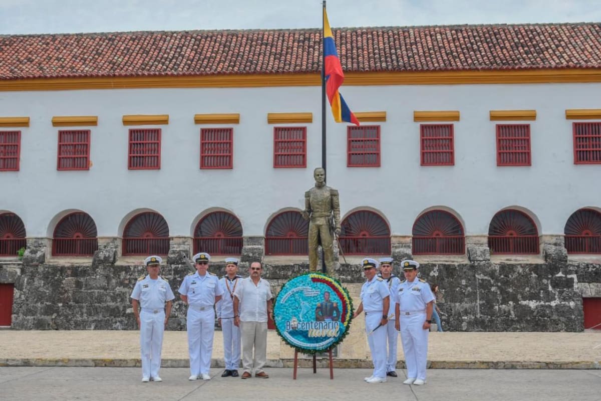 Armada Nacional celebra ascenso póstumo del Almirante Padilla en Cartagena