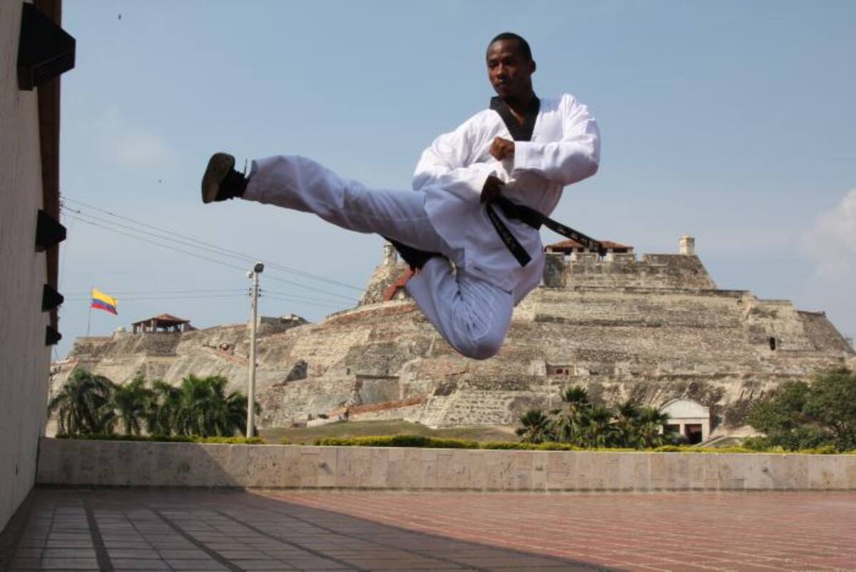 Néider Lozano, destacado taekwondista de Bolívar. Archivo