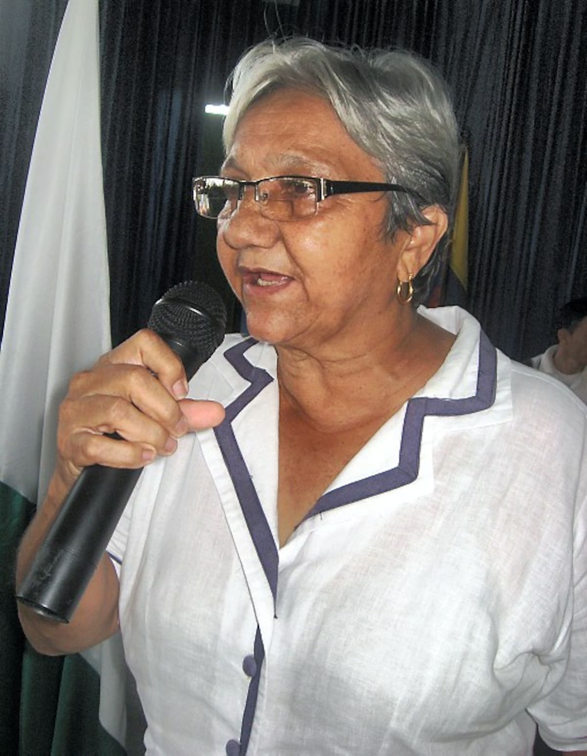 Alfonsina Buelvas Aldana, docente que organiza el evento de fútbol para menores.