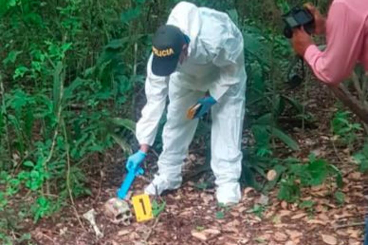 Campesino encontró huesos humanos cuando desmontaba su parcela