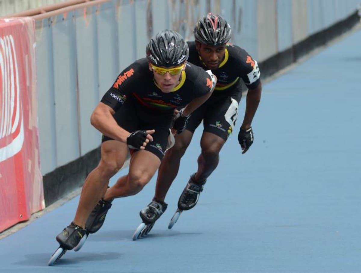 Andrés Jiménez, gran figura del patinaje de Bolívar en los Juegos Nacionales. Cortesía