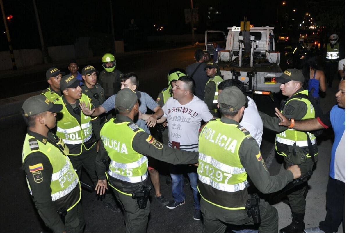 Operativo de seguridad desplegado por las autoridades este fin de semana. Cortesía