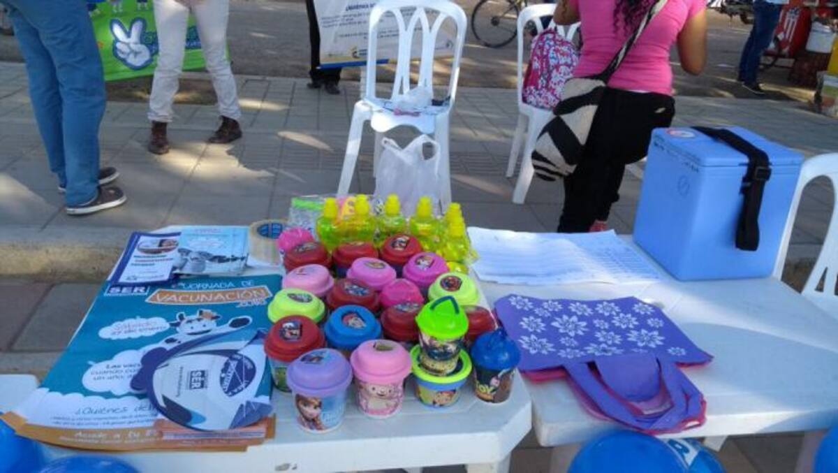 Jornada de vacunación en Bolívar. CORTESÍA