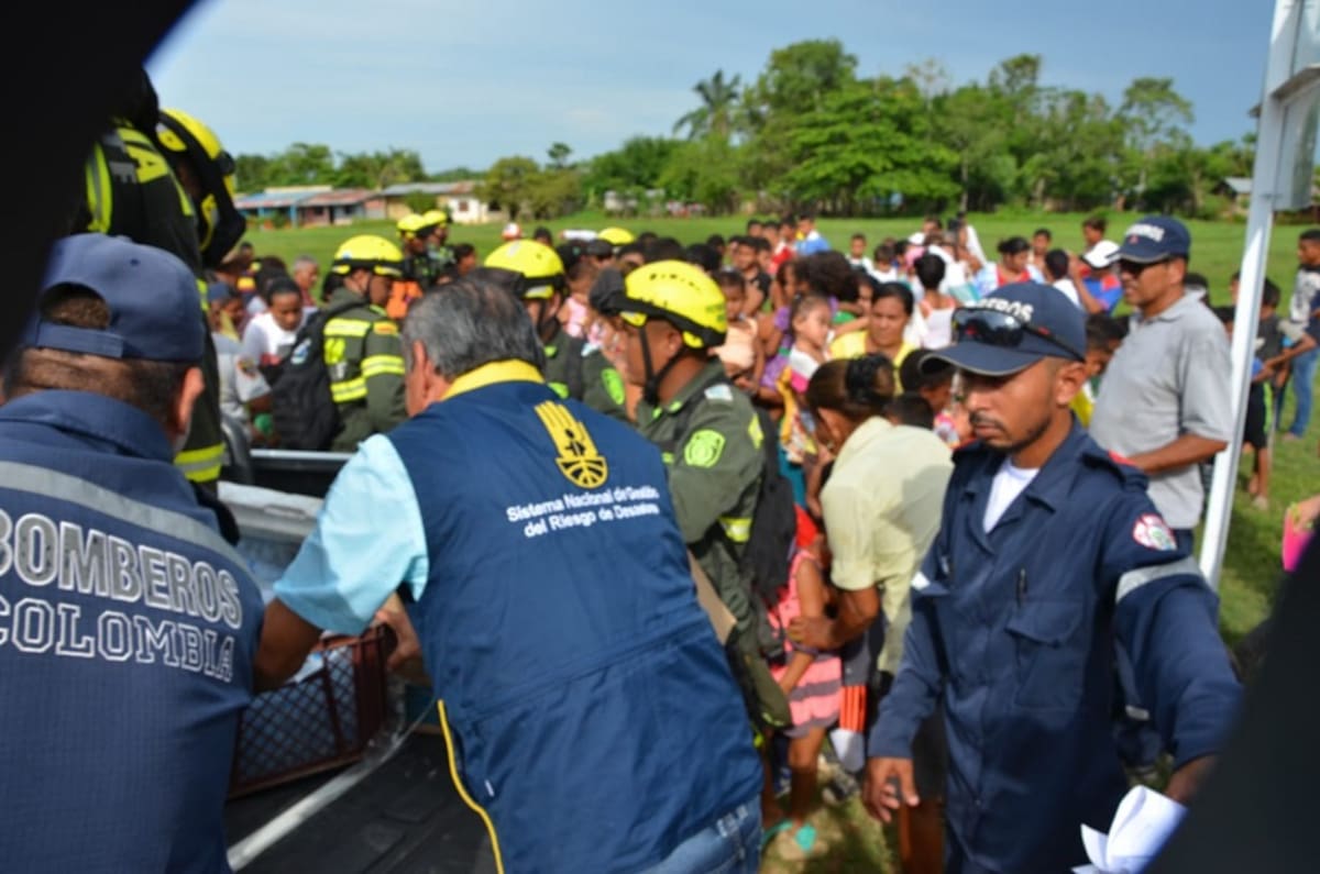 Simulacro de evacuación realizado en el municipio de San Marcos. Cortesía