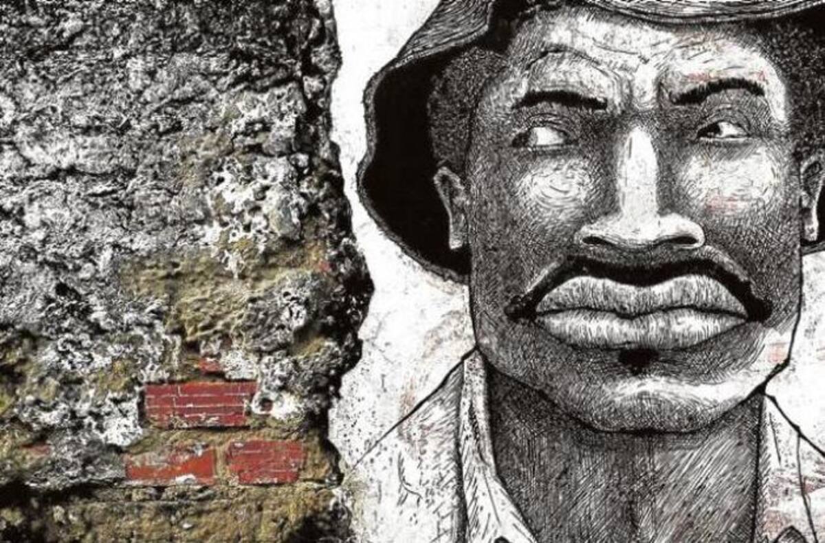 Pedro Romero, pintado por sus vecinos de Getsemaní, en 2011. Foto Gustavo Tatis Guerra