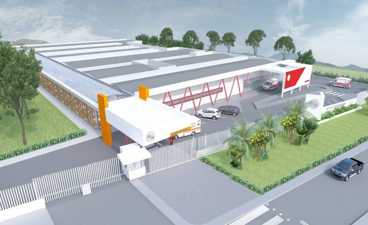 El hospital tendrá un área de 7.250 metros cuadrados y prestará servicios ambulatorios, de rehabilitación, urgencias, apoyo diagnóstico y complementación terapéutica. Cortesía
