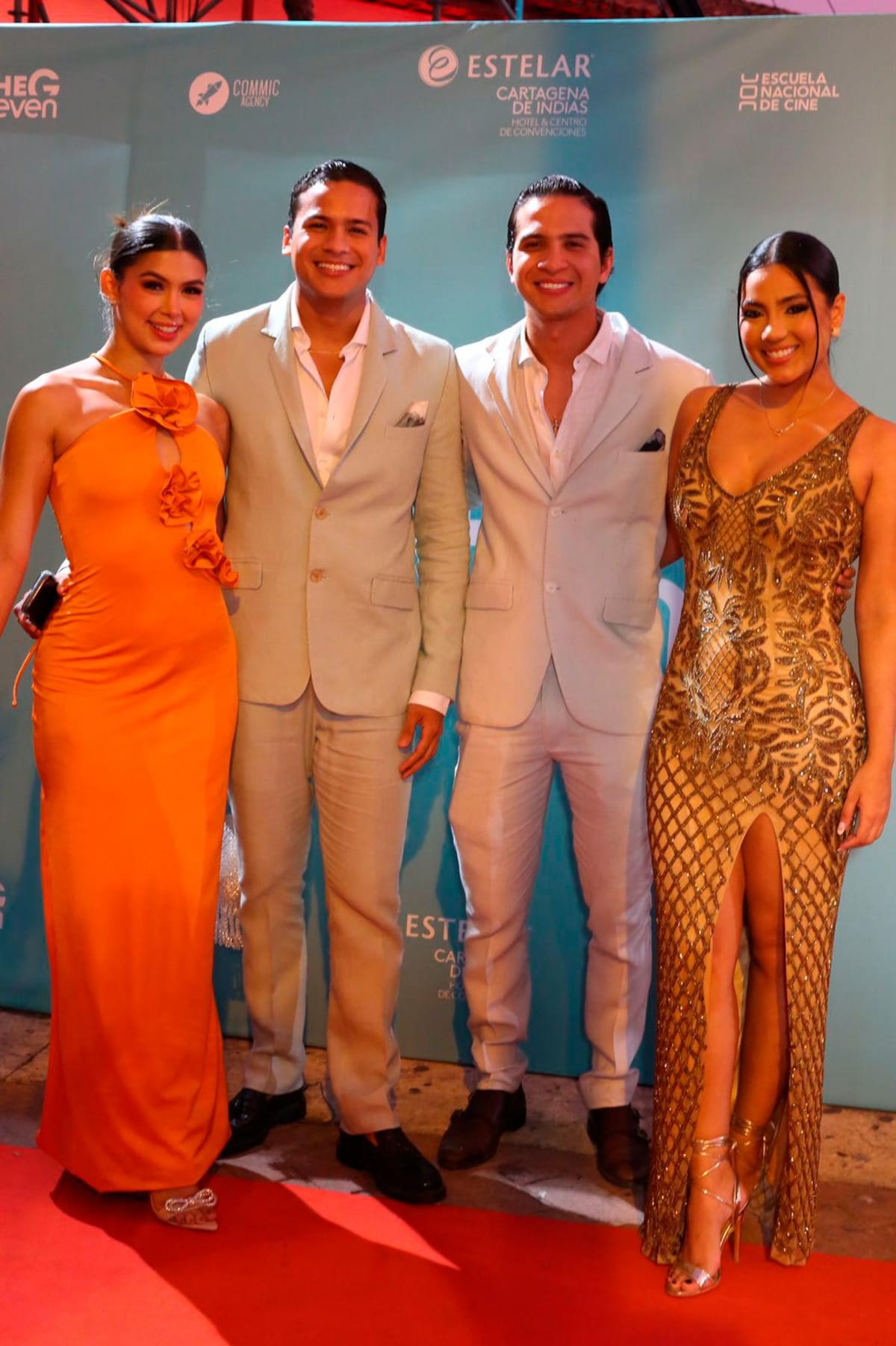Valeria Charris, Holman Becerra, Charlie Pah, Valeria Riveros