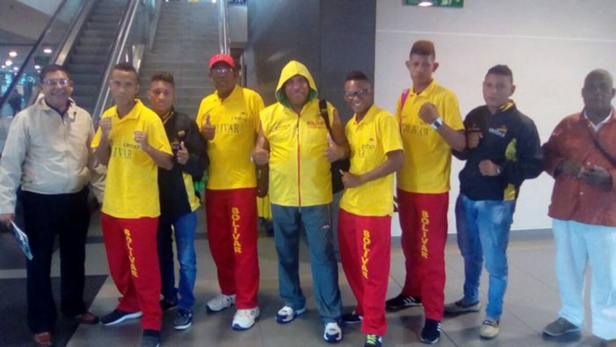 La delegación de Bolívar viajó ayer a Tunja para la primera Parada Nacional de Boxeo de Mayores. CORTESÍA
