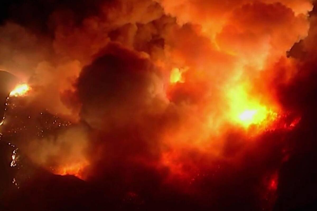 El fuego de la manzana arrasa con 25 mil hectáreas en California