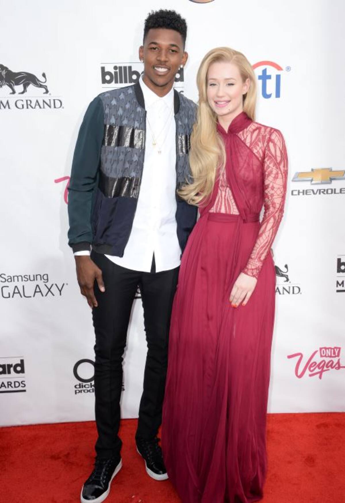 Iggy Azalea y Nick Young. AFP ROBYN BECK
