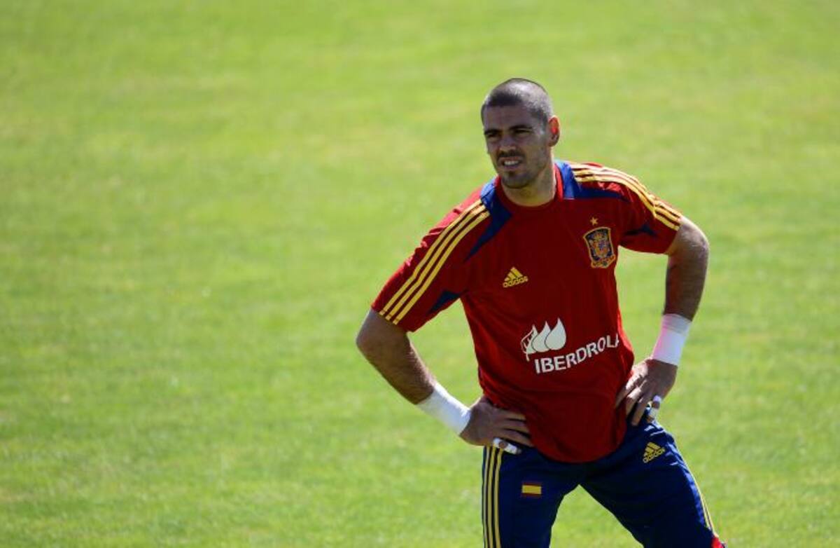 Víctor Valdés, arquero del Barcelona y de la selección española de fútbol. AFP PIERRE-PHILIPPE MARCOU