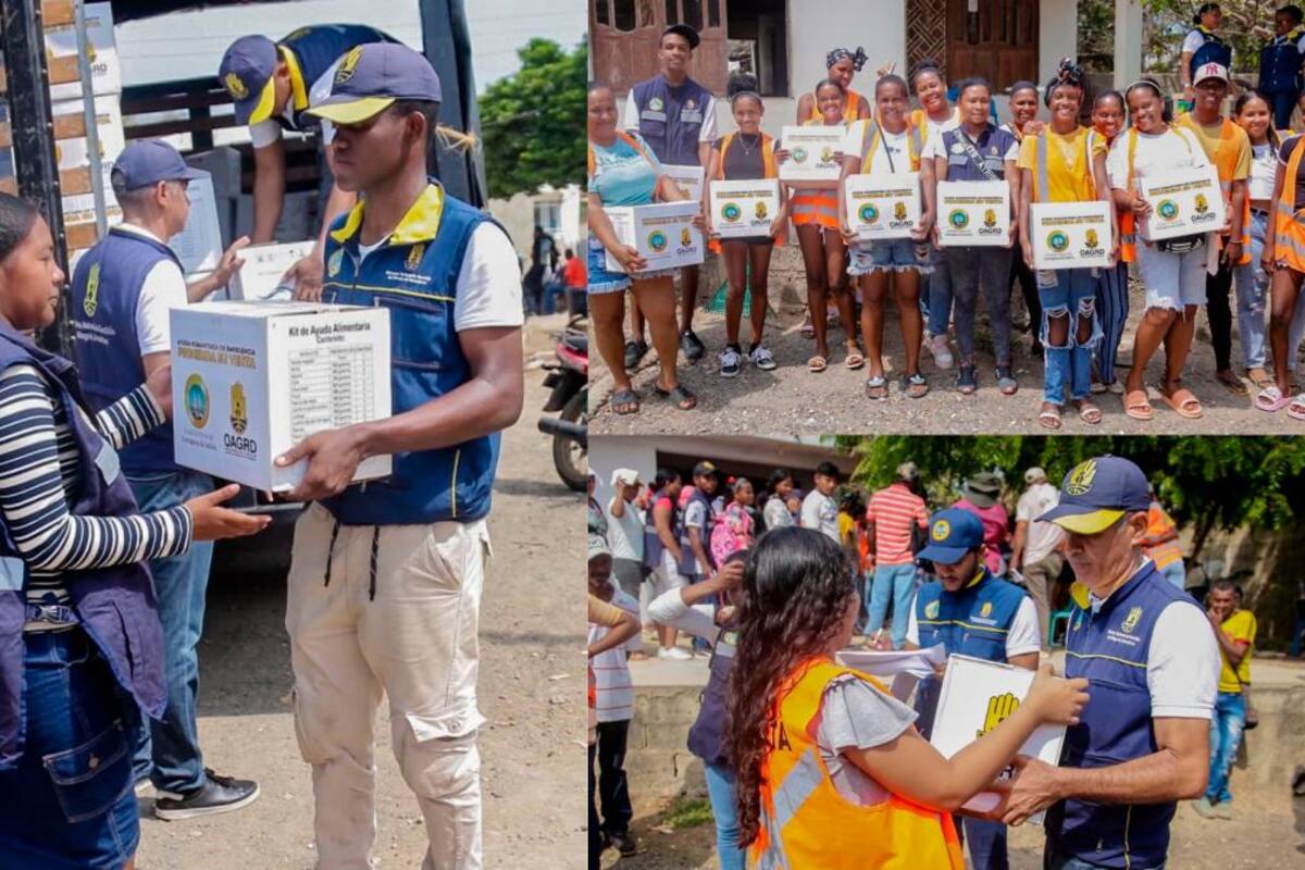 Entregan ayudas humanitarias a comunidades de la zona norte de Cartagena